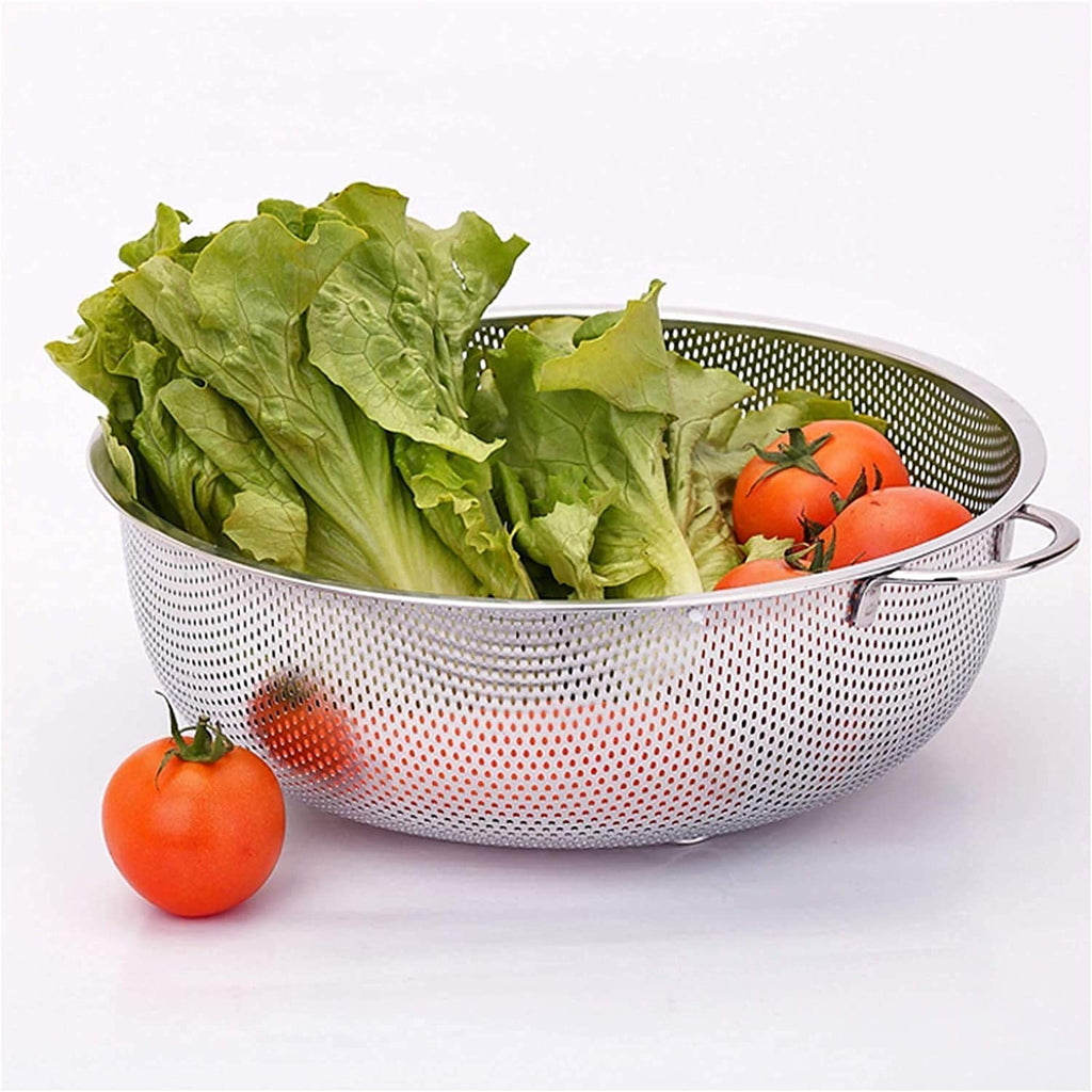 Stainless Steel Rice Vegetables Washing Bowl Collapsible Strainer
