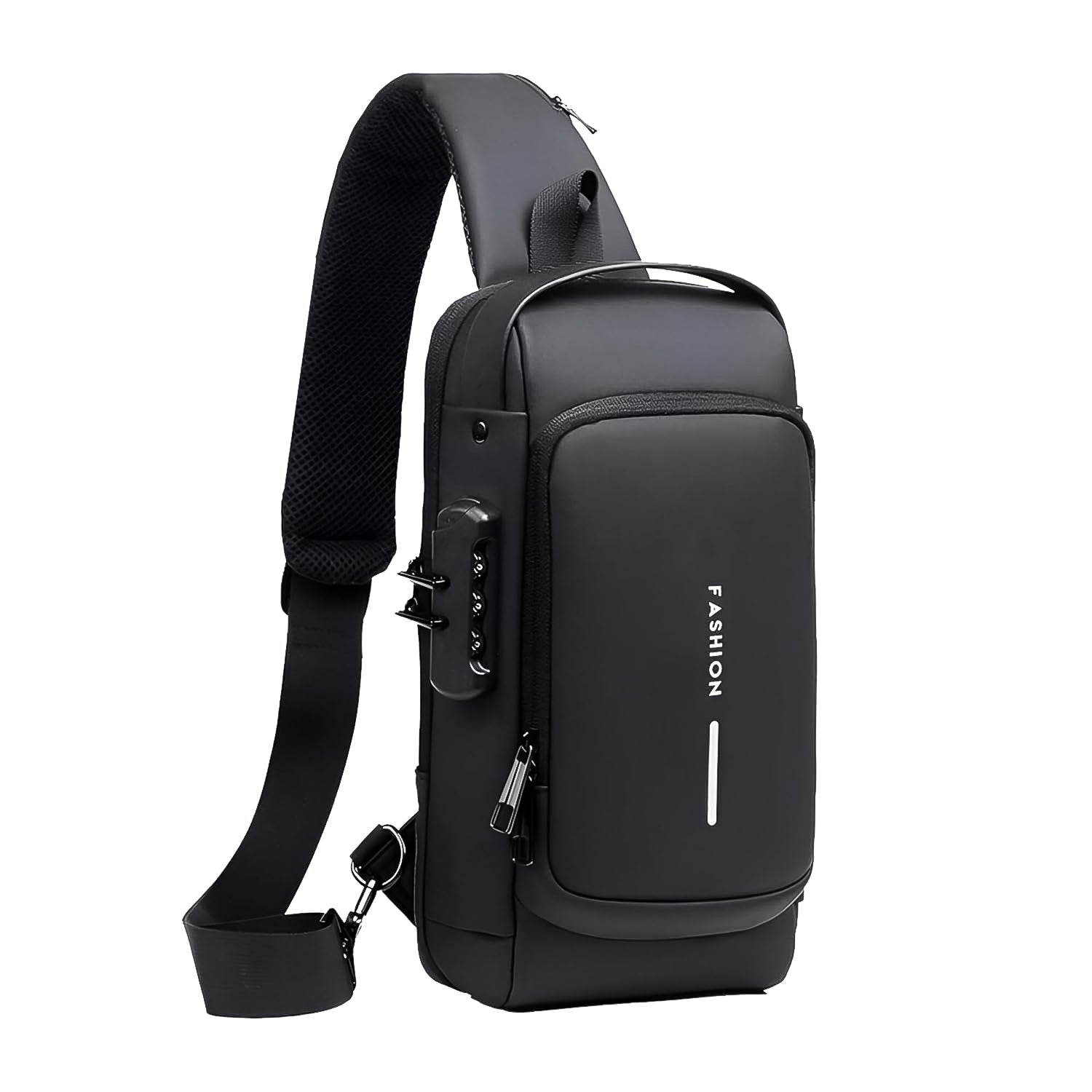 Trendy Anti-theft Crossbody Sling Bag With USB Charging Port
